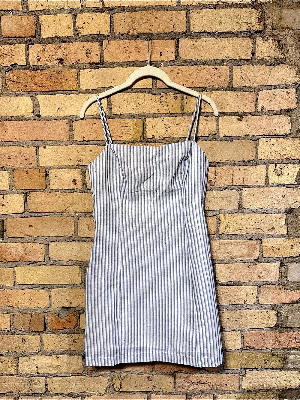 Lulus Striped Mini Dress in Blue & White